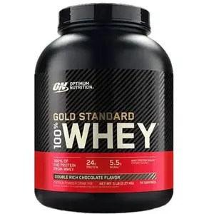 Proteine whey gold standard double rich chocolat 2,2kg - OPTIMUM NUTRITION pas cher