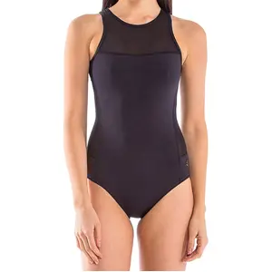 Glidesoul - Maillot de Bain 1 Pièce en Néoprène noir XS pas cher