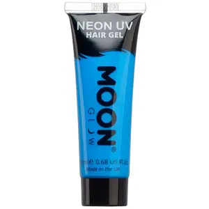 Moonglow Moon Glow Neon UV Gel capillaire Teinture temporaire lavable Point & Glow, Bleu profond, 20 ml (lot de 1) pas cher