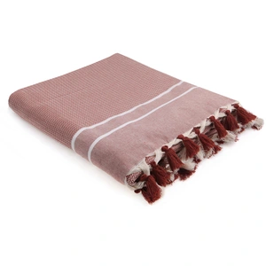 Febronie Plaid coton tomette 160x250 pas cher