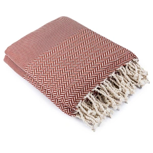 Febronie Plaid coton tomette 130x170 pas cher