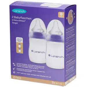 Comparateur de prix : Lansinoh I Biberon PP Natural Wave 2x160 Ml