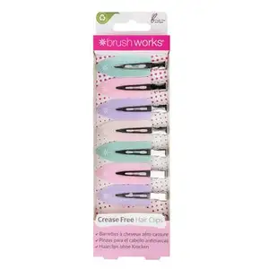 Comparateur de prix : Brushworks No Crease Clips barrettes à cheveux Pastel