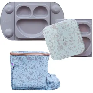 Assiette Easymat + Sac Isotherme Fleur De Jardin Rose Multi-coloured pas cher
