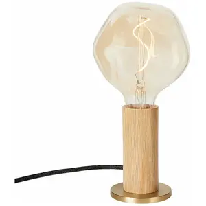 Tala lampe à poser Knuckle, ampoule globe claire, chêne pas cher