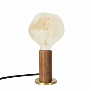 Tala lampe à poser Knuckle, ampoule globe claire, noyer pas cher