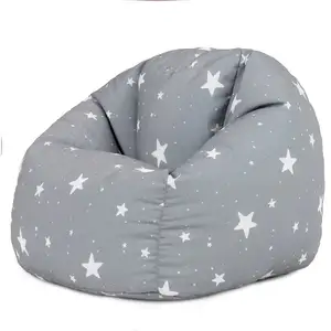 ICON Pouf fauteuil enfant gris pas cher
