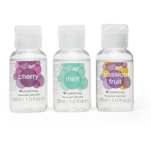 Lovehoney Coffret lubrifiant eau aromatisé Get Fruity 3 pièces pas cher