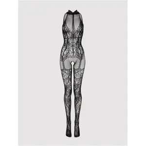 Lovehoney Lingerie Combinaison ouverte à noeud résille noir