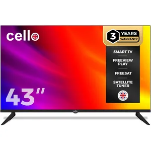 Cello 43" Smart TV LG WebOS Full HD Fernseher mit Triple Tuner S2 T2 FreeSat Bluetooth Disney+ Netflix Apple TV+ Prime Video