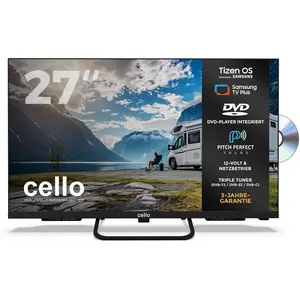 Téléviseur LED de camping Cello 27 pouces « Smart » sous Tizen OS de S...