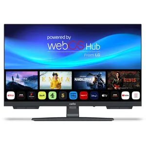 Comparateur de prix : Cello C2224WSH 22" Zoll Full HD Smart rahmenloser TV Triple Tuner (DVB-C/-S2/-T2) Bluetooth WebOS by LG Pitch Perfect Lautsprecher Disney+ Netflix Kleine Räume [2024]
