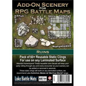 Comparateur de prix : Add On Scenery for RPG Maps Ruins  - Loke BattleMats Jeu de rôle  - LBM-058 