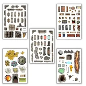 Loke BattleMats Add-On Scenery for RPG Battle Maps - Dungeon DecorationsVendu paramazon