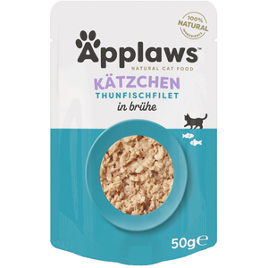 Applaws Natural Kitten en bouillon 12 x 50 g pour chat - filet de thon pas cher