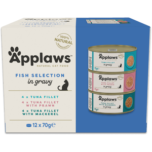 Lot économique : 12x70g Applaws Cat en sauce paquet mixte (3 sortes) n... pas cher