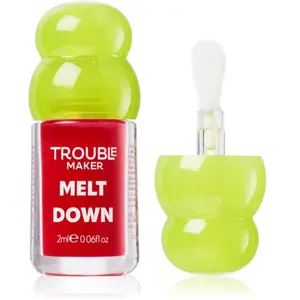Trouble Maker Melt Down Lip Oil huile à lèvres teinte Overload Pink 3 ... pas cher