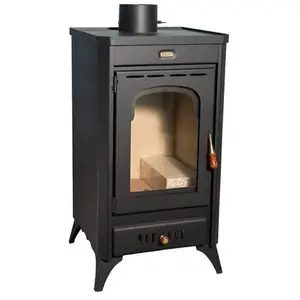 Poêle à bois Prity SR   114 kW Noir Graphite Classe A Design Compact pas cher