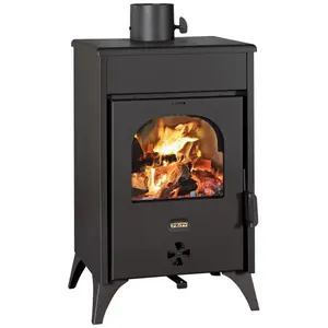 Poêle à bois Prity KR D   93 kW Noir Graphite Classe A+ Design CompactVendu parcdiscount