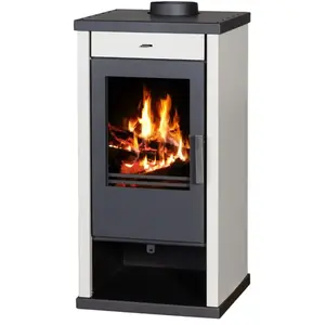V05 Poêle Victoria Vanessa Ivory 9 kW  A+ compact & moderne pas cher