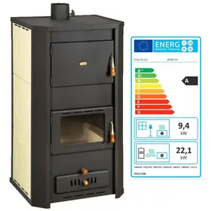 Poêle PRITY WD W29 315 kW  Chauffage central échangeur d’eau pas cher