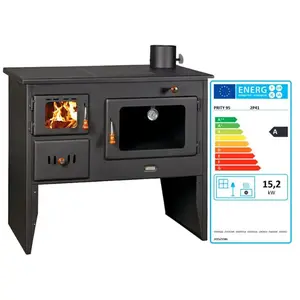 Comparateur de prix : Poêle PRITY 2P41 152 kW  Four & plaque métal  Bois