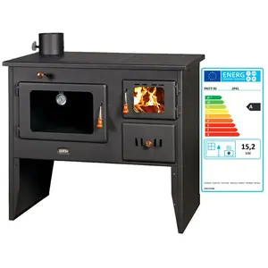 Comparateur de prix : Poêle PRITY 2P41 15,2 kW - Four & plaque métal - Gauche