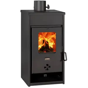 Prity - Poêle à bois kop d   8,7 kW, Noir Graphite, Classe a, Design C...Vendu parkaufland