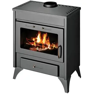 Thermo-poêle à bois V05 Ray Max B   13 kW, avec échangeur d eau et des...