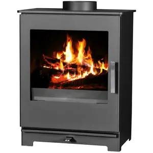 Comparateur de prix : Poêle à bois V05 Neo   5 kW avec prise d air extérieure et design comp...