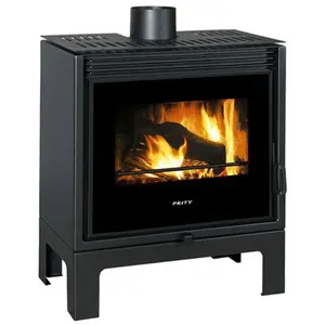 Comparateur de prix : Poêle à bois PRITY PM-TV SL 13 kW Noir Graphite Classe A+ Design Mod...