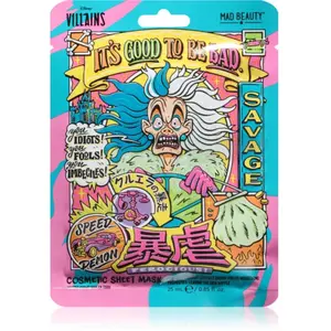 Mad Beauty Disney Villains Cruella masque nourrissant en tissu 25 ml pas cher