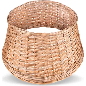 Cache Pied de Sapin de Noël en Osier - Rond 52 cm x 27 cm