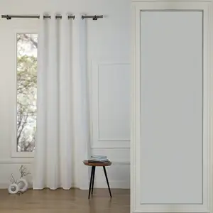 Febronie Rideau à oeillets toile de coton blanc 140x260 pas cher