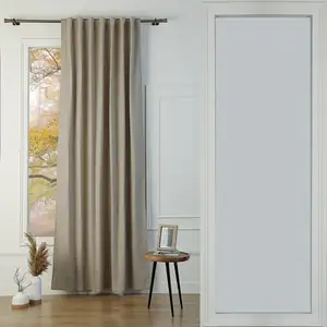 Febronie Rideau à passant toile de coton naturel 140x260 pas cher