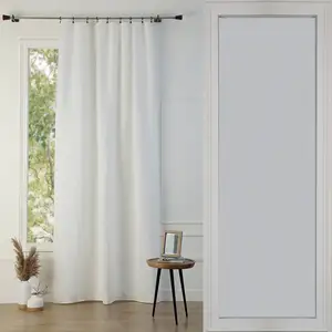Febronie Rideau panneau lin lavé blanc 140x260 pas cher
