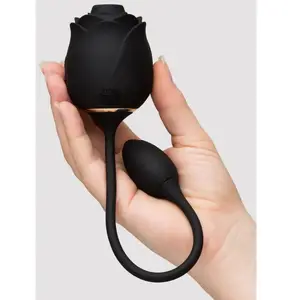 Stimulateur clitoridien 2-en-1 Dark Blushing Rose pas cher