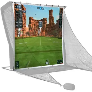 SimSpace Écran de simulateur pour Deluxe Driving Net, 2,9 m x 2,5 m pas cher