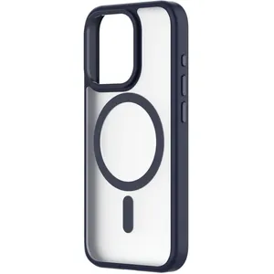 Coque pour iPhone 15 Pro - QDOS - Hybrid Soft - Bleu - Compatible MagSafe