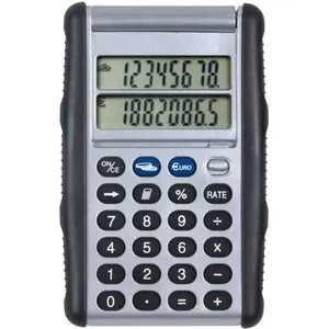 Calculatrice de poche avec convertisseur euro, double écran (8 chiffres, batterie, fonction de conversion, calculatrice)97Vendu parcdiscount