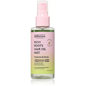 delhicious RICH ROOTS 5-in-1 Hair Oil Mist après-shampoing sans rinçag... pas cher