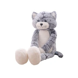 Chat en peluche 70cm mignon pour enfants - Bleu pas cher