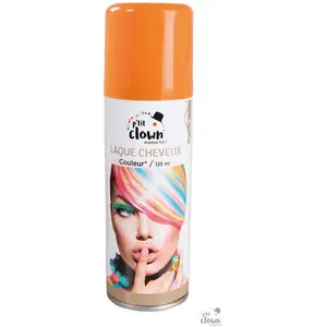 RueDeLaFete Spray laque cheveux - 125 ml - orange