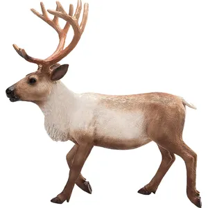 Figurine - Mojo - Woodland Renne - Plastique massif (PVC) - Marron - Pour enfants pas cher