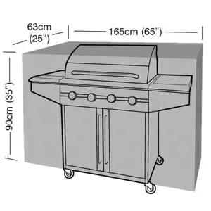 Garland - Housse de protection barbecue rectangulaire 165 cm de long pas cher