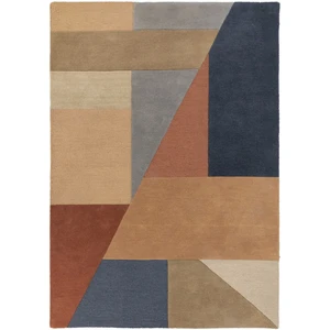 Flair Rugs Tapis géométrique design en laine multicolore 200x290 pas cher