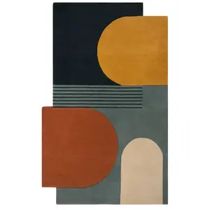 FLAIR RUGS Tapis de salon forme originale multicolore Abstract 150 x 240