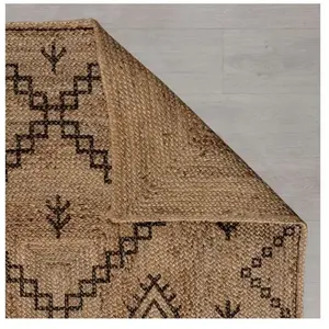 FLAIR RUGS Tapis kilim jute rectangle intérieur Rowen Naturel 200x290