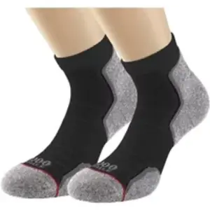 Chaussettes de cheville (recyclées) femme 1000 Mile (x2) Noir 2262BLS pas cher