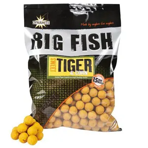 Bouillettes denses Dynamite Baits sweet tiger & corn boilies 1.8 kg TUVendu parwaveinn